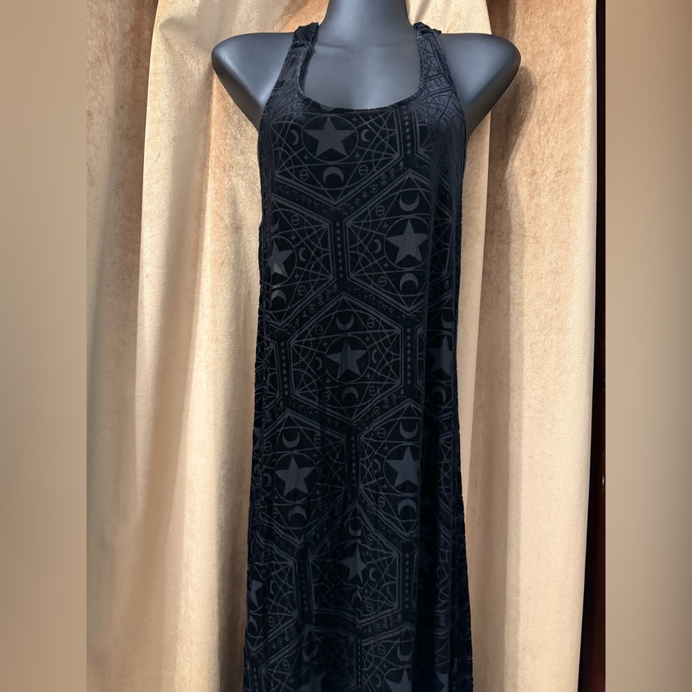 Killstar sz L mesh pentagram dress - Picture 3 of 8